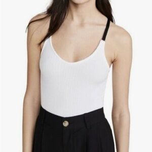 NWT ATM micro modal ribbed crossbody bodysuit